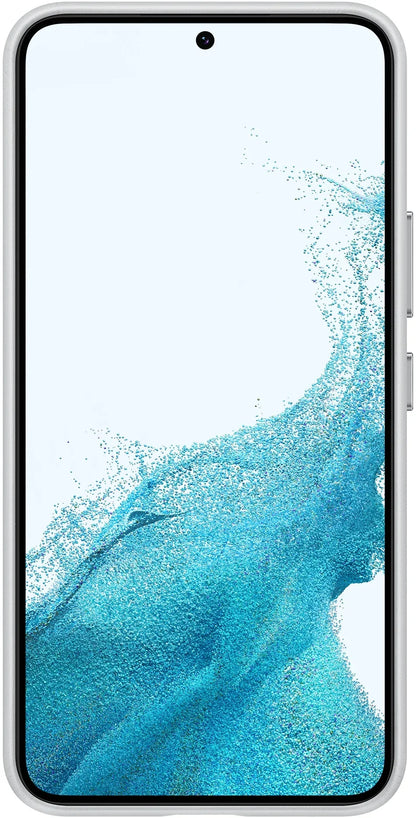 Samsung Leather Cover Galaxy S22 5G Light Grey - Essentify