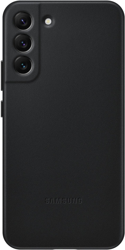 Samsung Leather Cover Galaxy S22+ 5G Black - Essentify