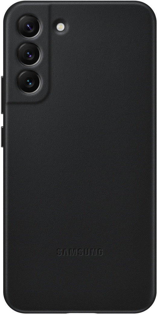 Samsung Leather Cover Galaxy S22+ 5G Black - Essentify