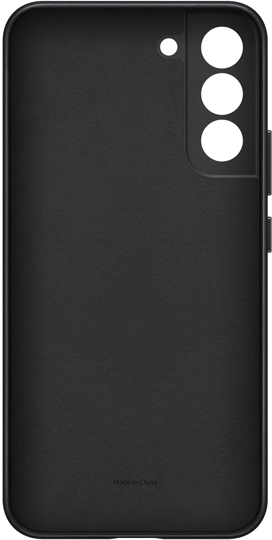 Samsung Leather Cover Galaxy S22+ 5G Black - Essentify