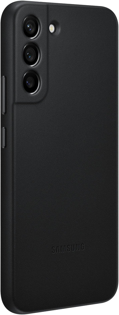 Samsung Leather Cover Galaxy S22+ 5G Black - Essentify