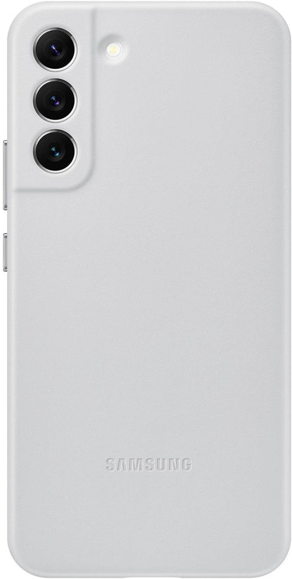 Samsung Leather Cover Galaxy S22+ 5G Light Grey - Essentify