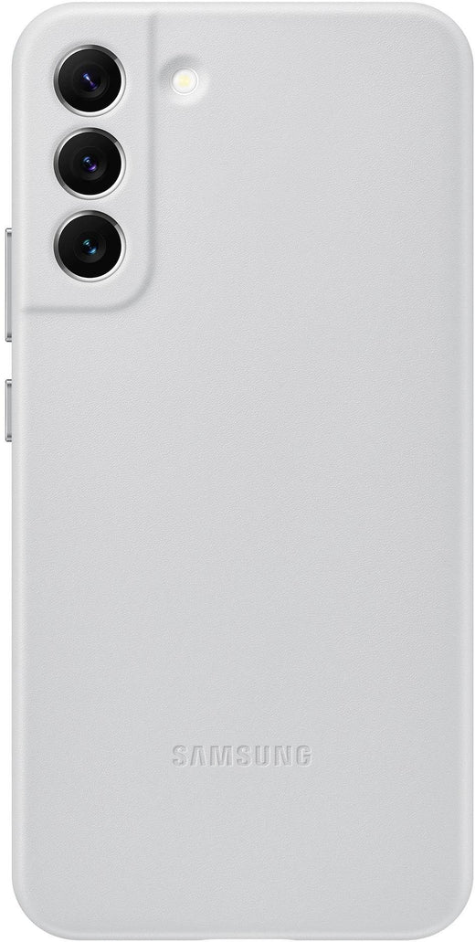 Samsung Leather Cover Galaxy S22+ 5G Light Grey - Essentify