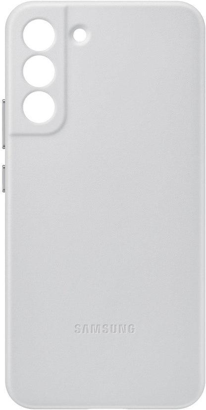 Samsung Leather Cover Galaxy S22+ 5G Light Grey - Essentify