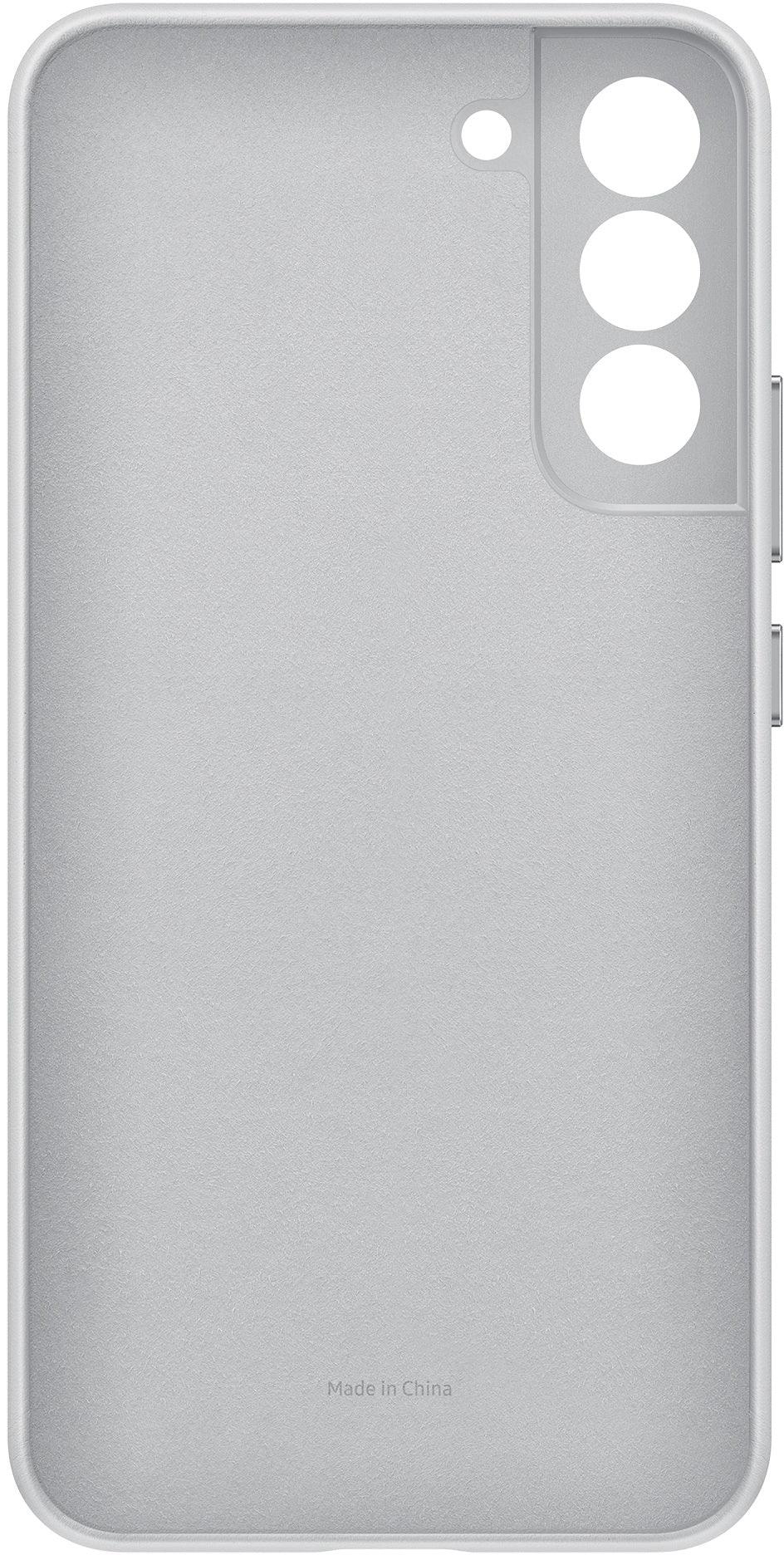 Samsung Leather Cover Galaxy S22+ 5G Light Grey - Essentify