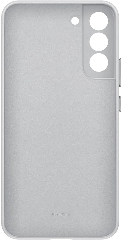 Samsung Leather Cover Galaxy S22+ 5G Light Grey - Essentify