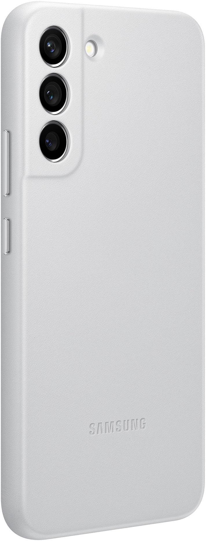 Samsung Leather Cover Galaxy S22+ 5G Light Grey - Essentify