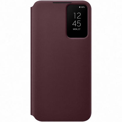 Samsung Ef-Zs906Ceegee Samsung Smart Clear View Cover Galaxy S22+ 5G Burgundy