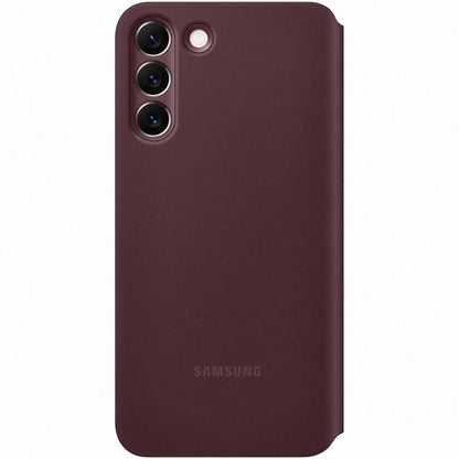 Samsung Ef-Zs906Ceegee Samsung Smart Clear View Cover Galaxy S22+ 5G Burgundy