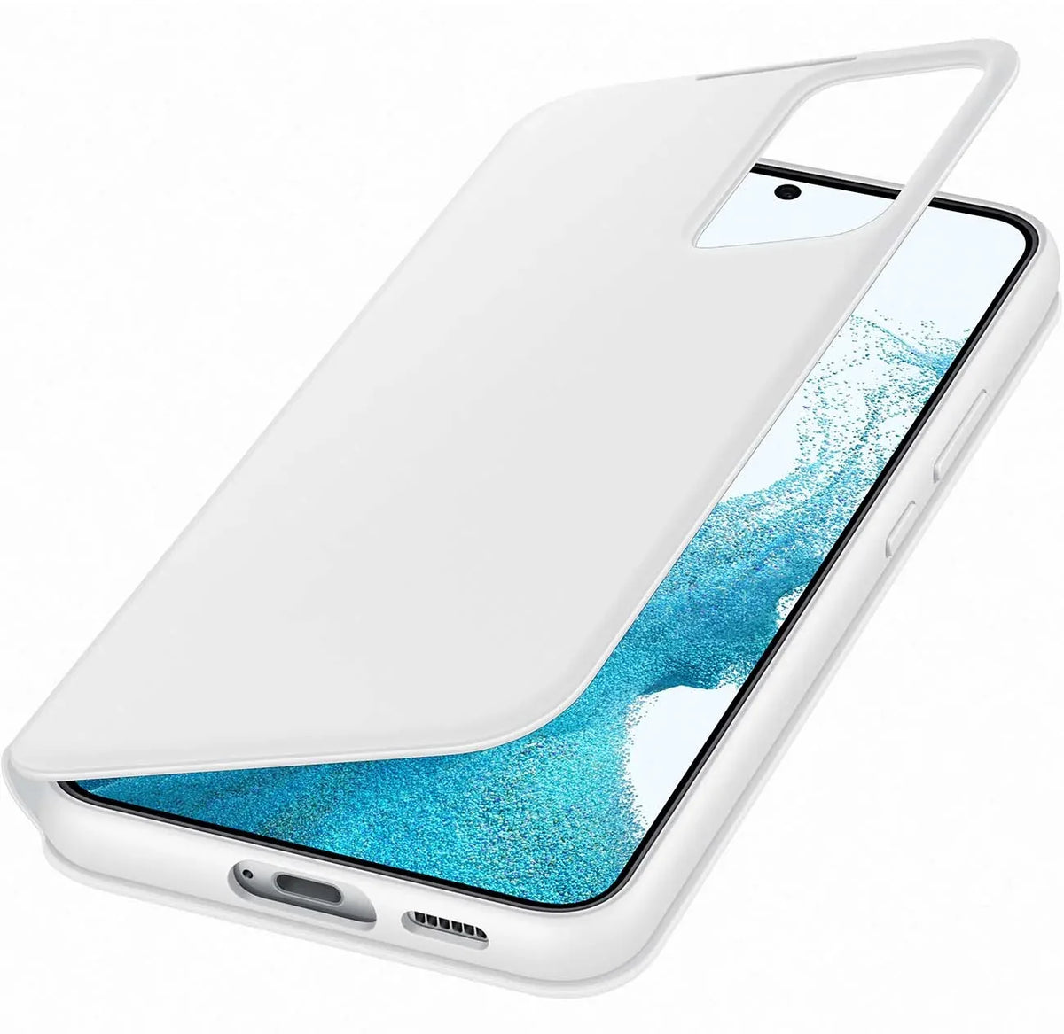 Samsung Smart Clear View Cover Galaxy S22+ 5G White - Essentify