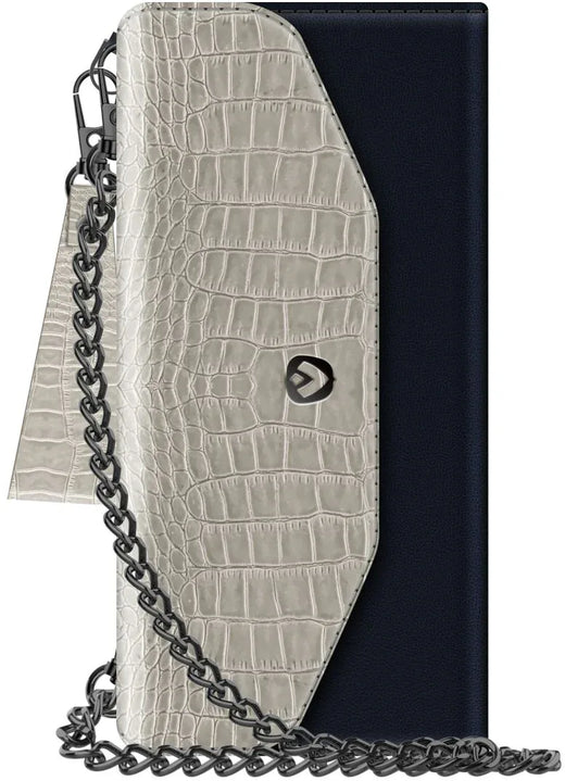 Valenta Clutch Croco Case Snap Universal Large Black - Essentify