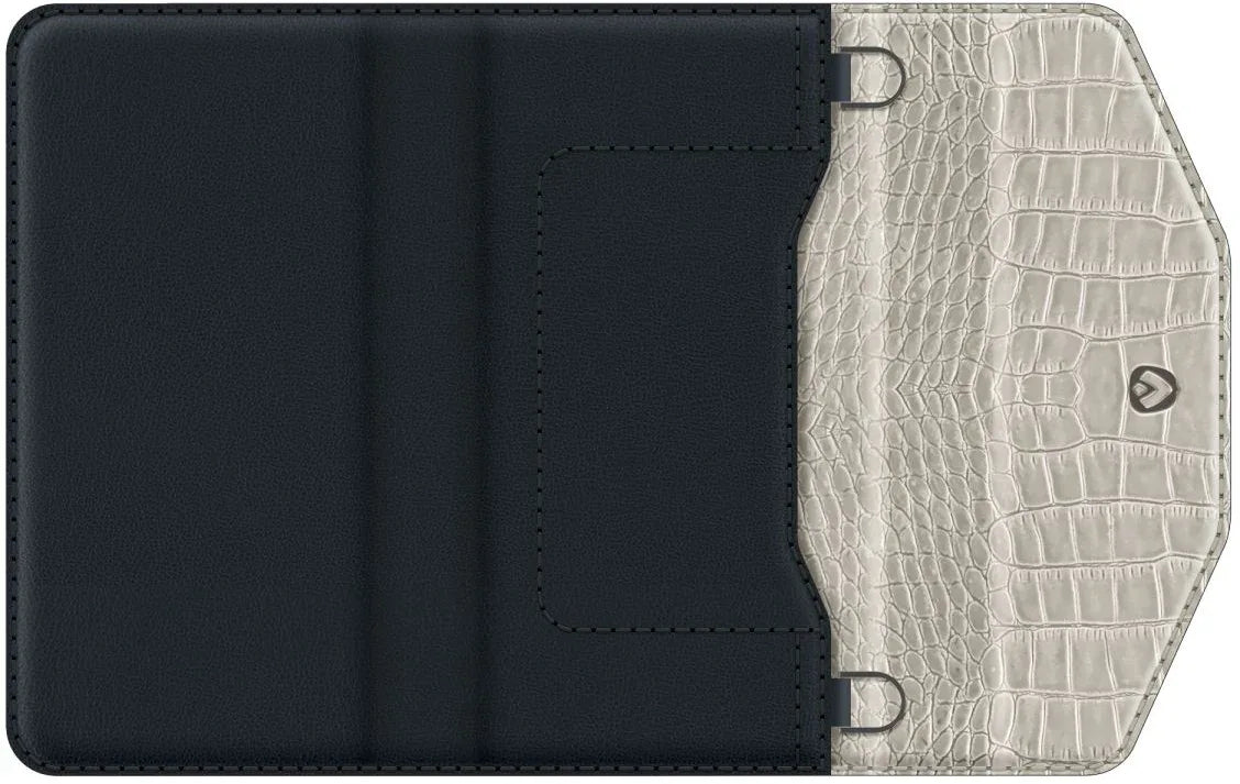 Valenta Clutch Croco Case Snap Universal Large Black - Essentify