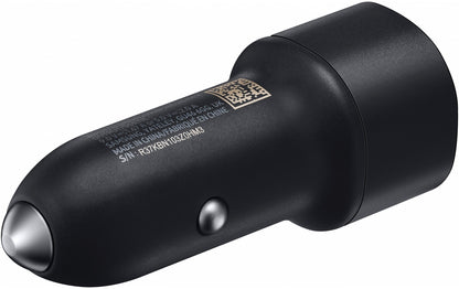 Samsung Ep-L1100Wbegeu Samsung Fast Charge Duo Car Charger 15W Black Bulk