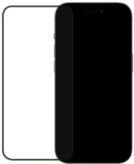 Mobilize Edge-To-Edge Glass Screen Protector Apple Iphone 14 Pro Black Full Glue - Essentify