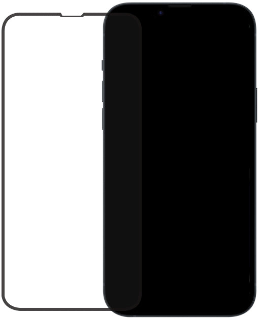Mobilize Edge-To-Edge Glass Screen Protector Apple Iphone 13 Pro Max/14 Plus Black Full Glue