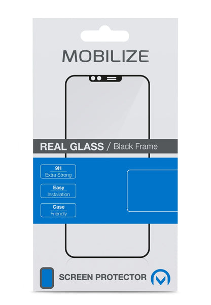 Mobilize Glass Screen Protector - Black Frame - Apple Iphone 14 Pro Max - Essentify