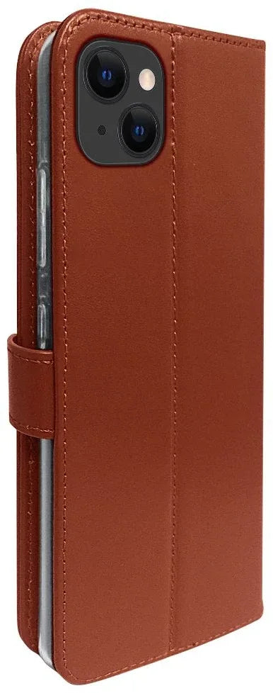 Valenta Book Case Gel Skin Apple Iphone 14 Plus Brown - Essentify