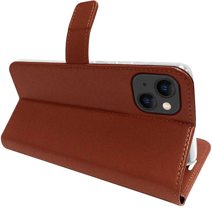 Valenta Book Case Gel Skin Apple Iphone 14 Plus Brown - Essentify