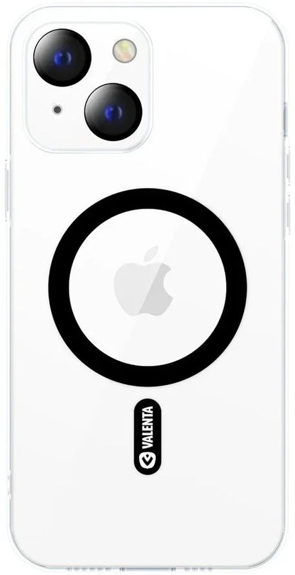 Valenta Tempered Glass Back Cover Magsafe Case Apple Iphone 14 Plus Clear - Essentify