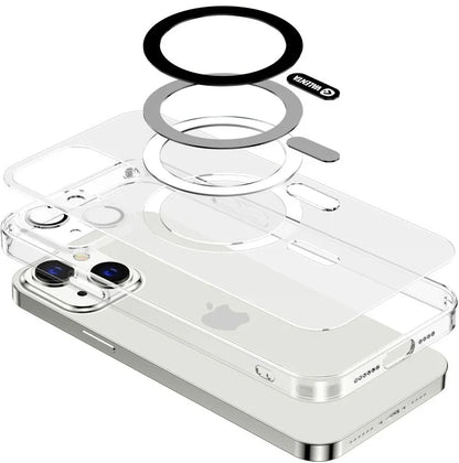 Valenta Tempered Glass Back Cover Magsafe Case Apple Iphone 14 Plus Clear - Essentify