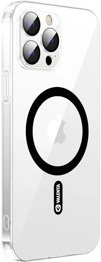 Valenta Tempered Glass Back Cover Magsafe Case Apple Iphone 14 Pro Max Clear - Essentify