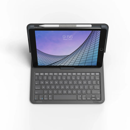 Zagg Messenger Folio 2 Bluetooth Keyboard Case For Apple Ipad 10.2/Pro/Air 10.5 Serie Azerty Black - Essentify