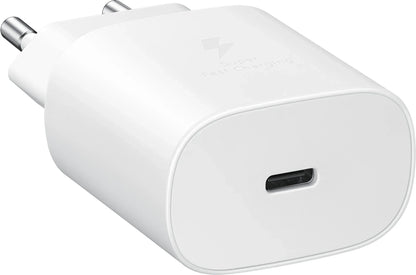 Samsung Super Fast Pd Wall Charger Usb-C Incl. Usb-C Cable 25W White - Essentify
