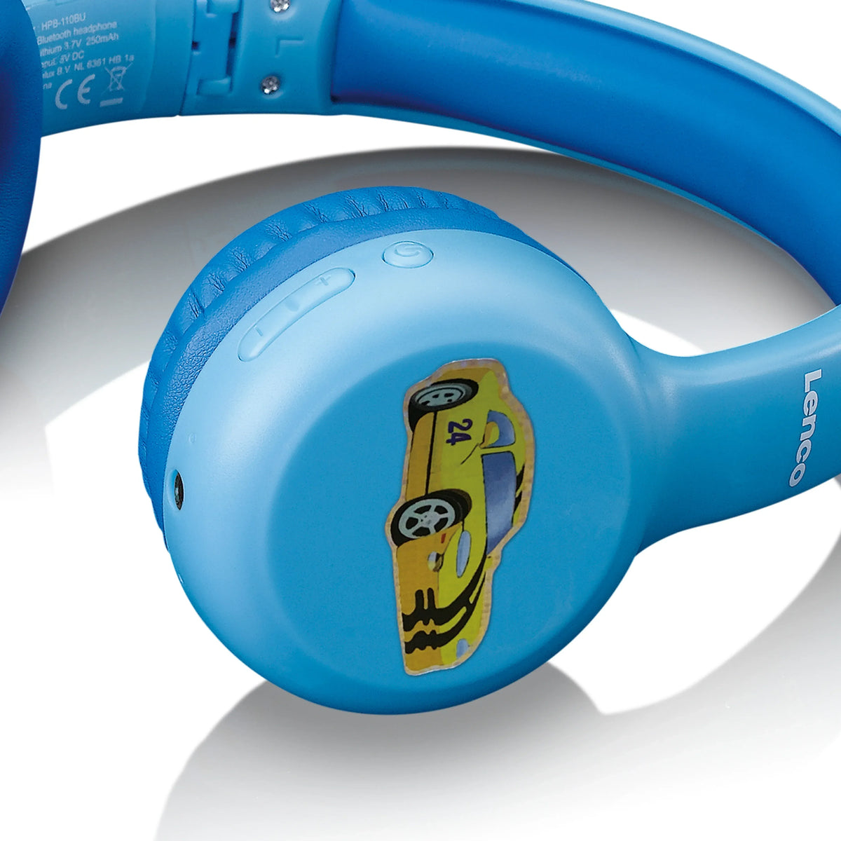 Lenco On-Ear Stereo Bluetooth Headset For Kids Blue - Essentify