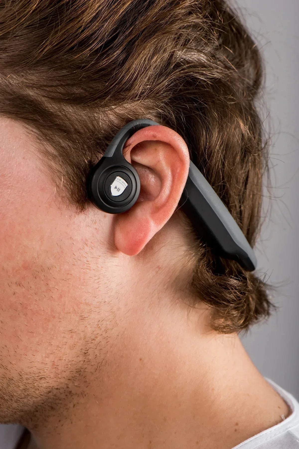 Lenco Bone Conduction Bluetooth Stereo Headset Black - Essentify