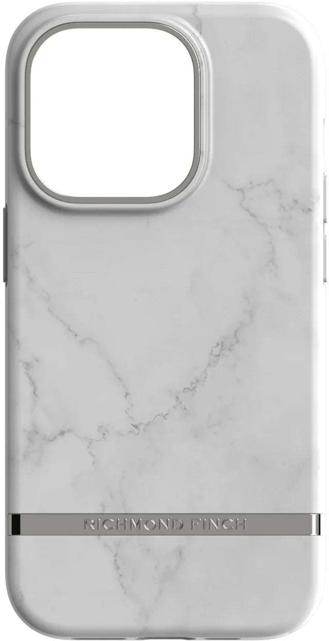 Richmond & Finch Freedom Series One-Piece Apple Iphone 14 Pro White Marble - Essentify