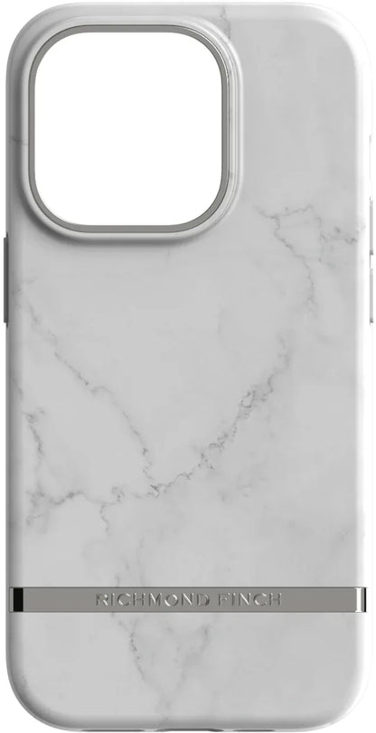 Richmond & Finch Freedom Series One-Piece Apple Iphone 14 Pro White Marble - Essentify