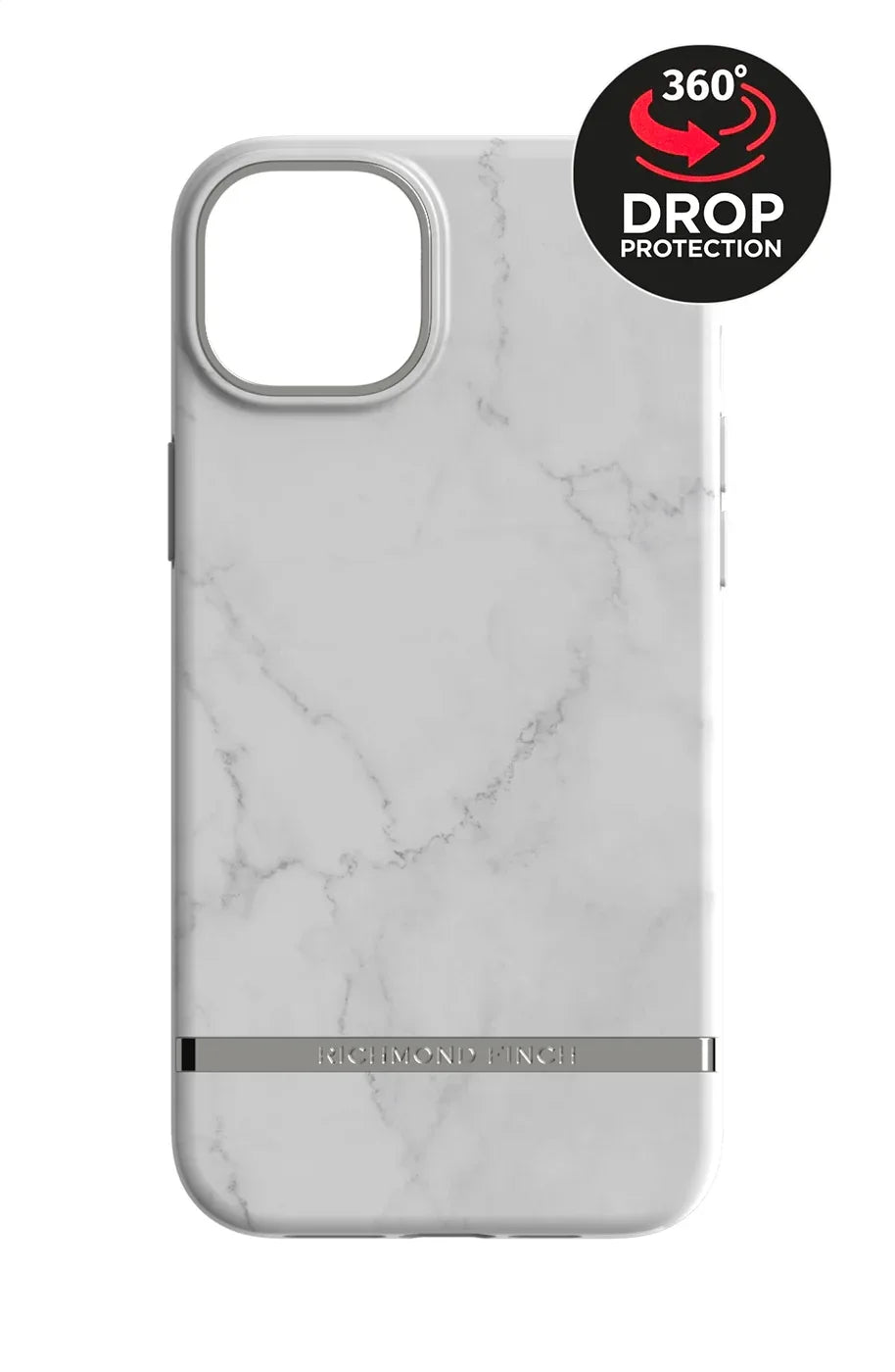 Richmond & Finch Freedom Series One-Piece Apple Iphone 14 Plus White Marble - Essentify