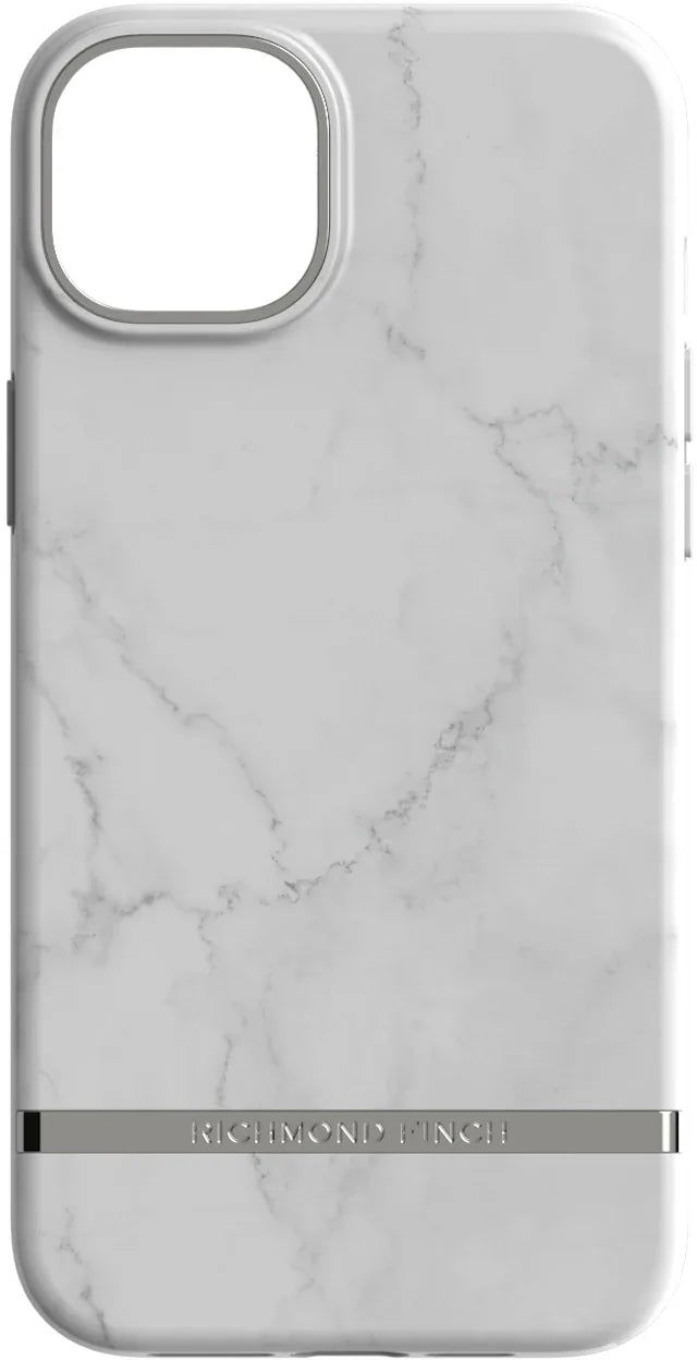 Richmond & Finch Freedom Series One-Piece Apple Iphone 14 Plus White Marble - Essentify