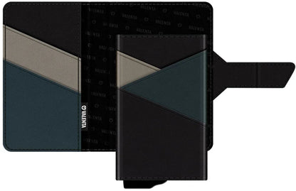 Valenta Card Case Plus Wallet Snap 2-In-1 Black - Essentify