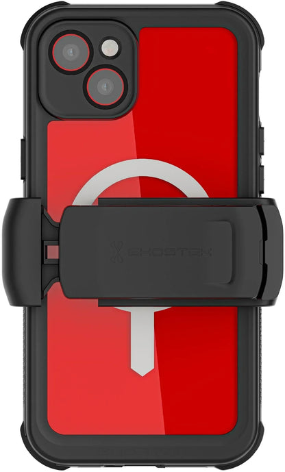 Ghostek Nautical Waterproof Magsafe Case + Belt Swivel Holster Apple Iphone 14 Plus Clear - Essentify