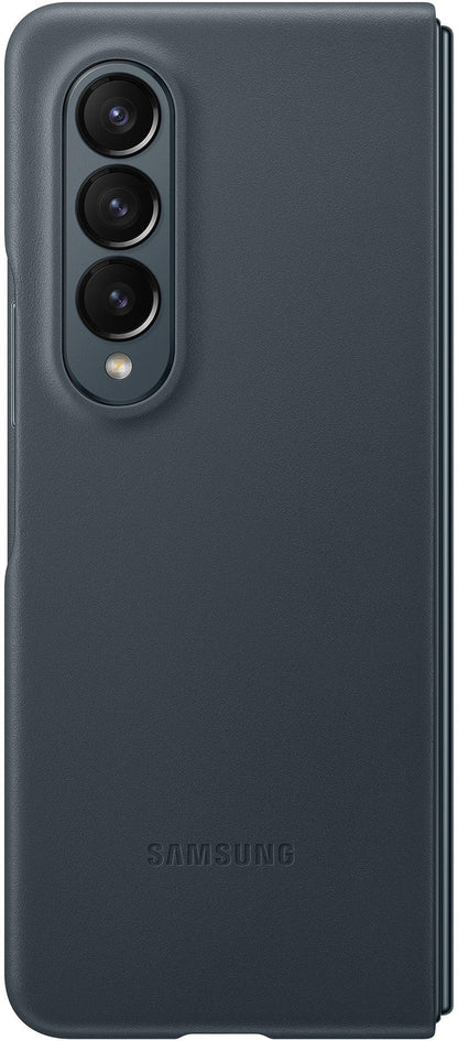Samsung Leather Cover Galaxy Z Fold4 Greygreen - Essentify