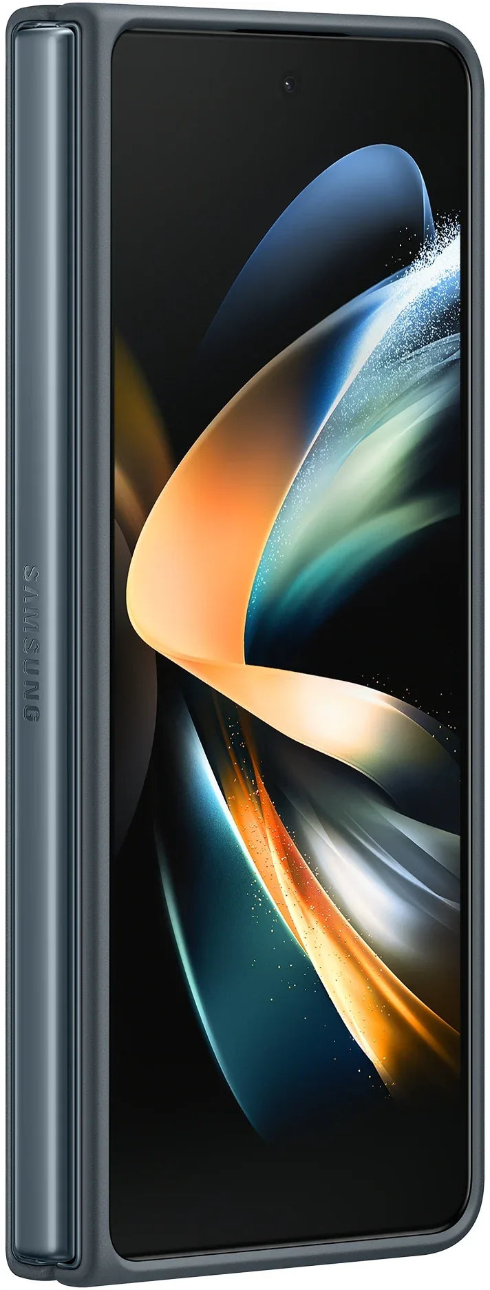 Samsung Leather Cover Galaxy Z Fold4 Greygreen - Essentify