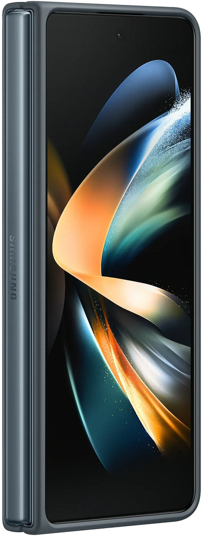 Samsung Leather Cover Galaxy Z Fold4 Greygreen - Essentify