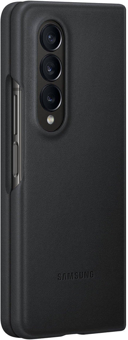Samsung Leather Cover Galaxy Z Fold4 Black - Essentify