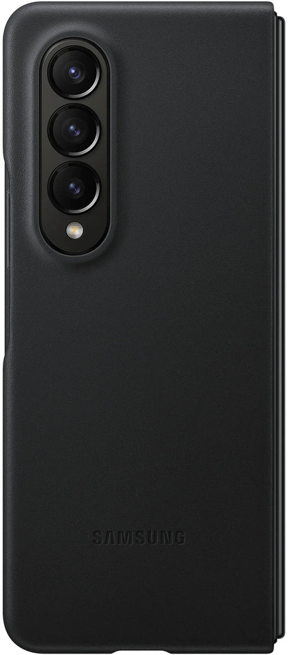 Samsung Leather Cover Galaxy Z Fold4 Black - Essentify