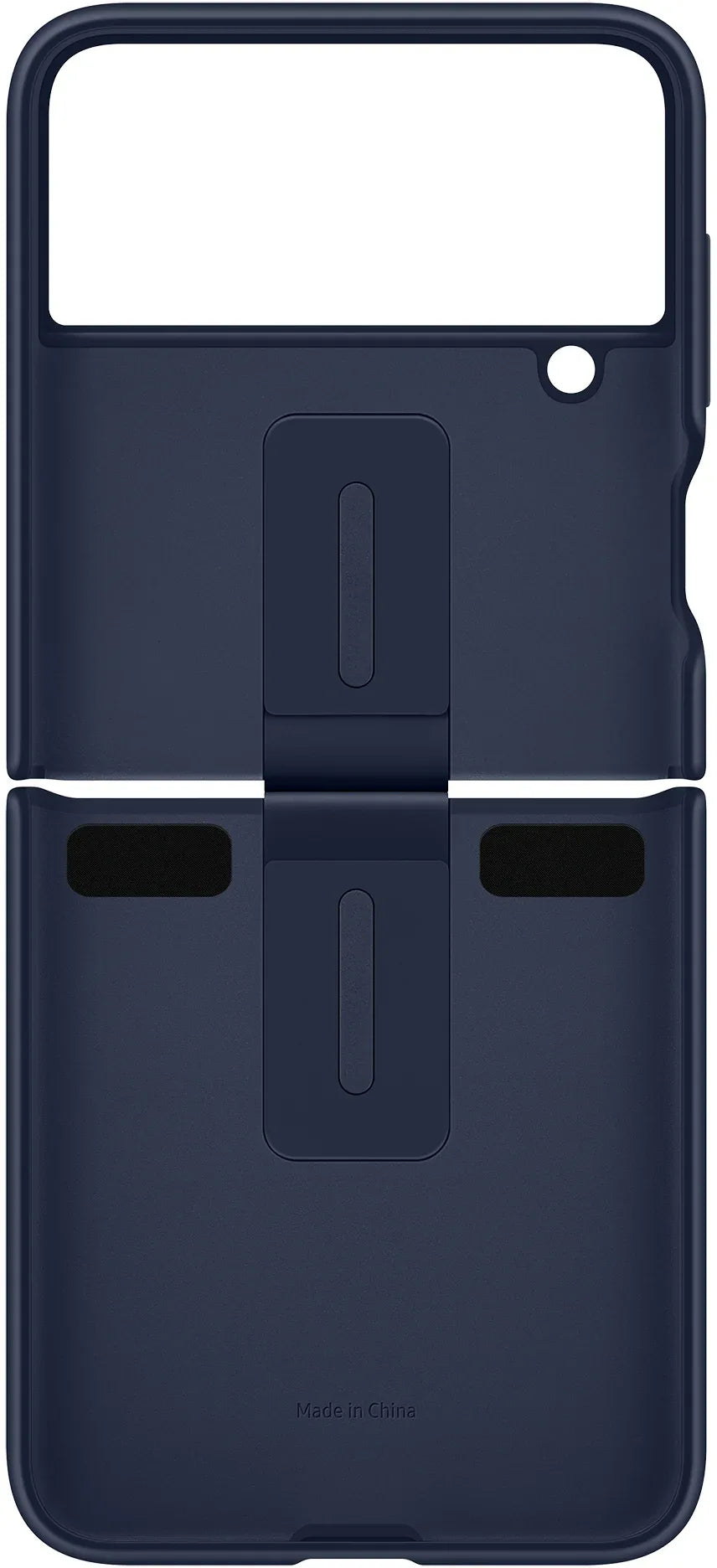 Samsung Silicone Cover With Ring Galaxy Z Flip4 Navy - Essentify