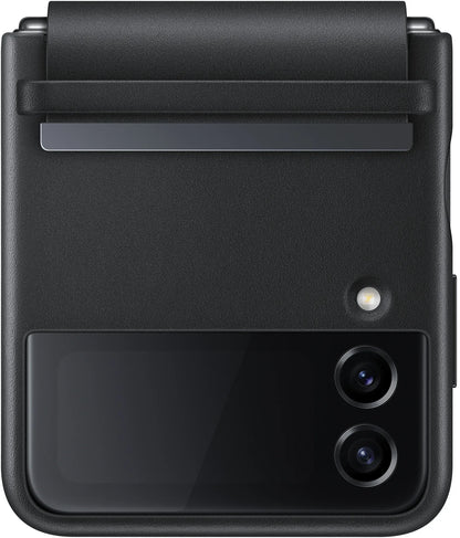 Samsung Flap Leather Cover Galaxy Z Flip4 Black - Essentify
