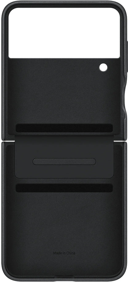 Samsung Flap Leather Cover Galaxy Z Flip4 Black - Essentify