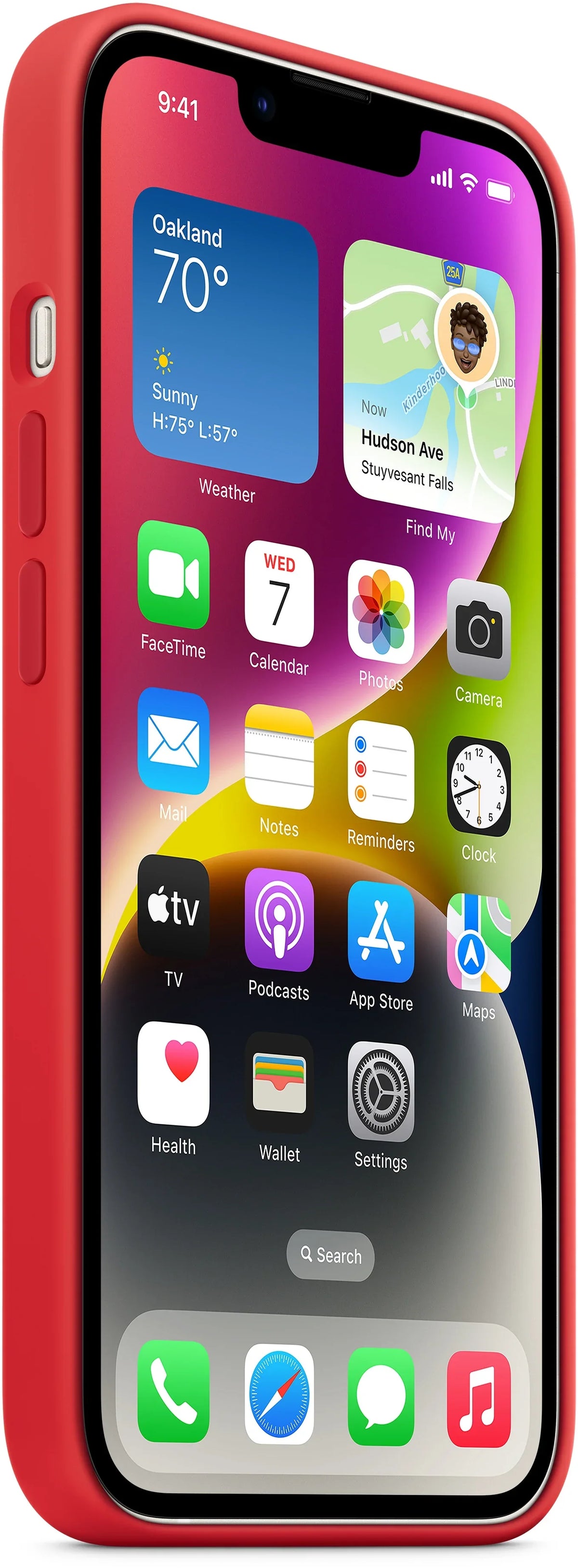 Apple Silicone Case With Magsafe Iphone 14 (Product) Red - Essentify