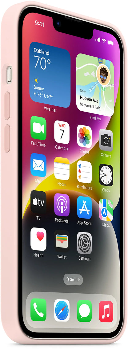 Apple Silicone Case With Magsafe Iphone 14 Chalk Pink - Essentify