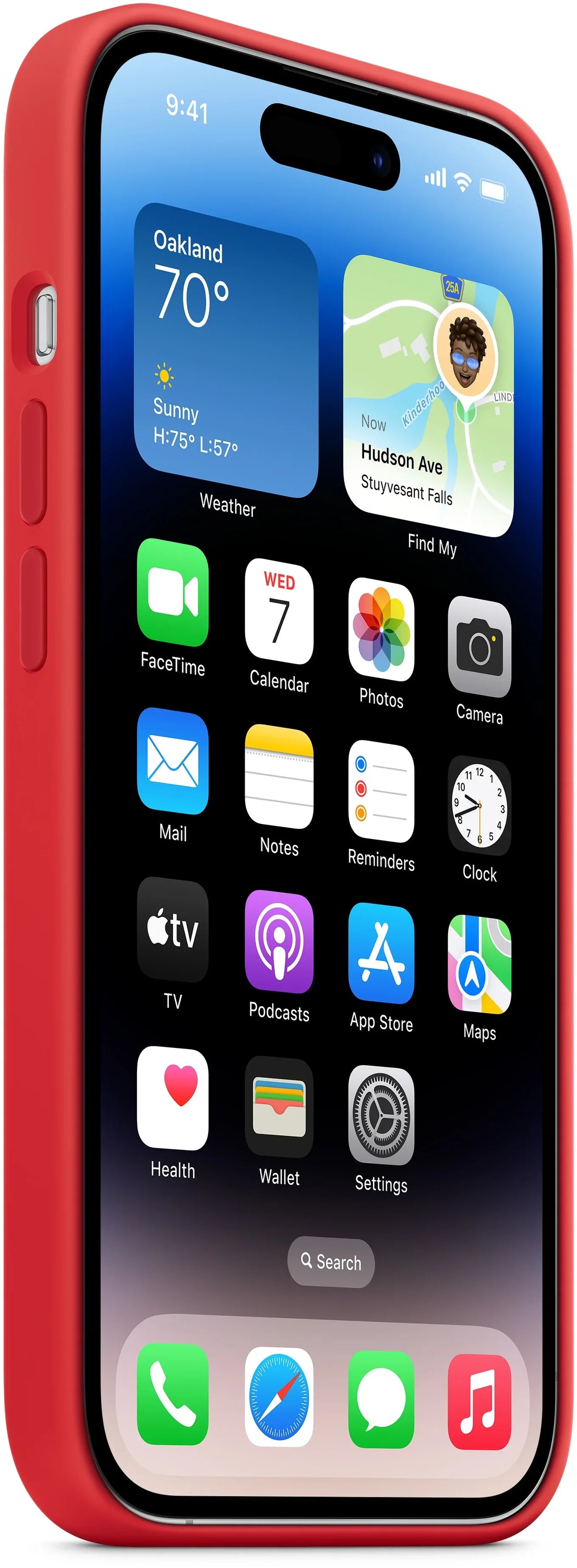 Apple Silicone Case With Magsafe Iphone 14 Pro (Product) Red - Essentify