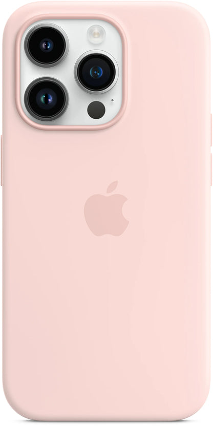 Apple Silicone Case With Magsafe Iphone 14 Pro Chalk Pink - Essentify