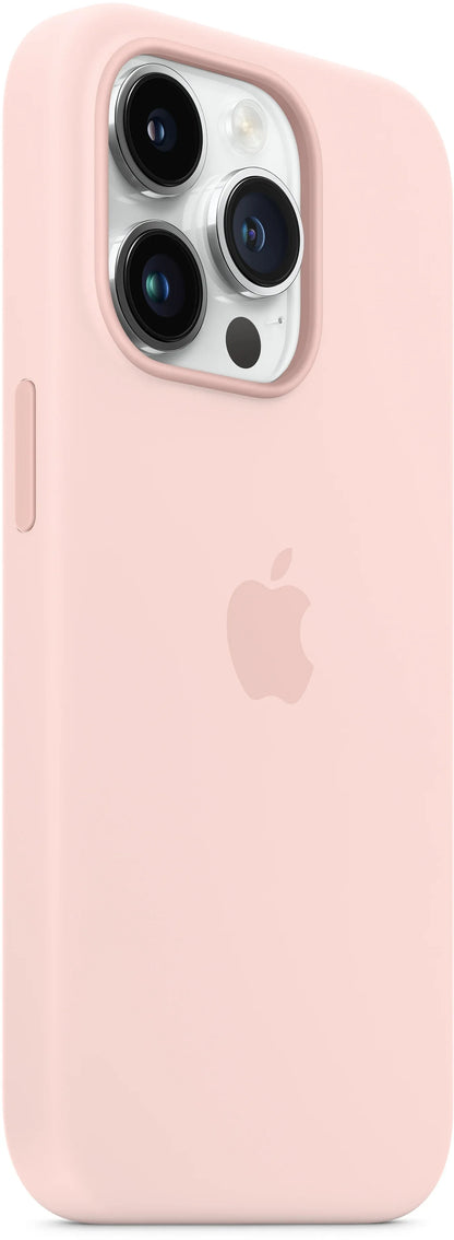 Apple Silicone Case With Magsafe Iphone 14 Pro Chalk Pink - Essentify