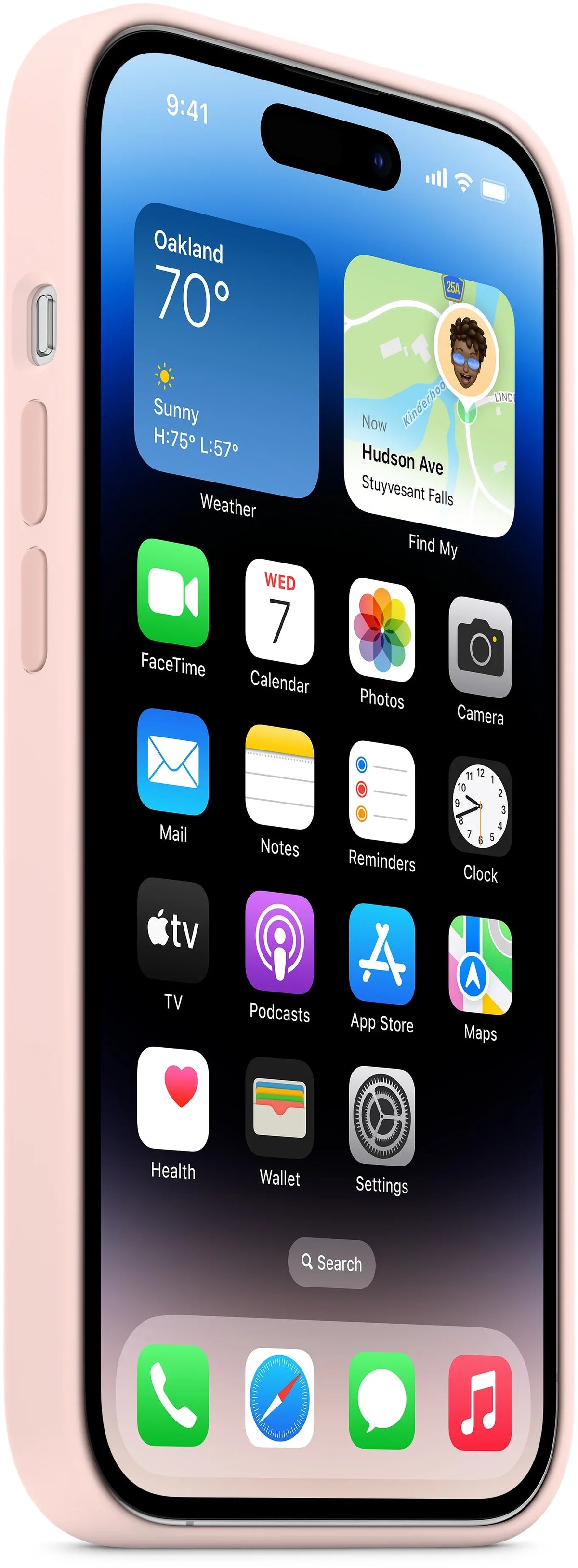 Apple Silicone Case With Magsafe Iphone 14 Pro Chalk Pink - Essentify