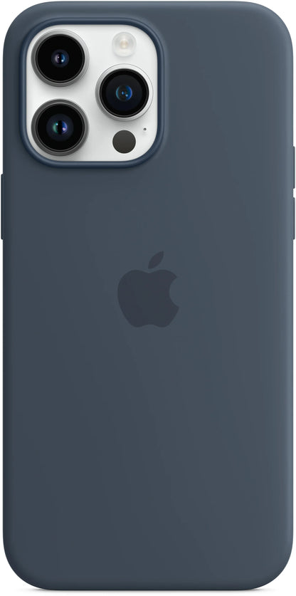 Apple Silicone Case With Magsafe Iphone 14 Pro Max Storm Blue - Essentify